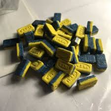 蓝色和黄色宜家 MDMA 220mg